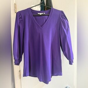 Chico's Vibrant Purple vneck Blouse